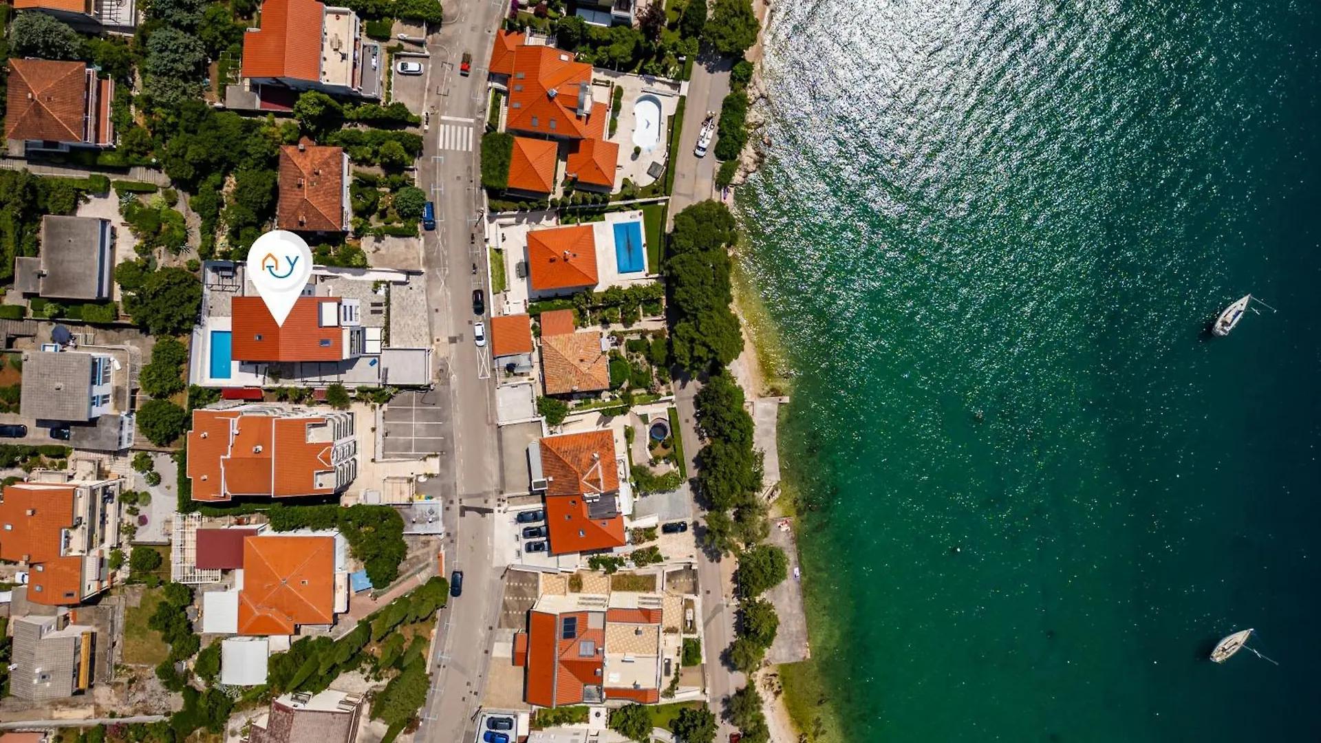 Pool Apartments With Sea View - Happy Rentals Crikvenica 0*,